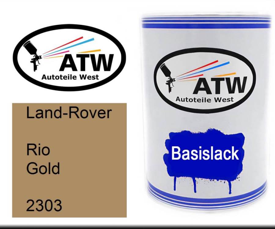 Land-Rover, Rio Gold, 2303: 500ml Lackdose, von ATW Autoteile West.